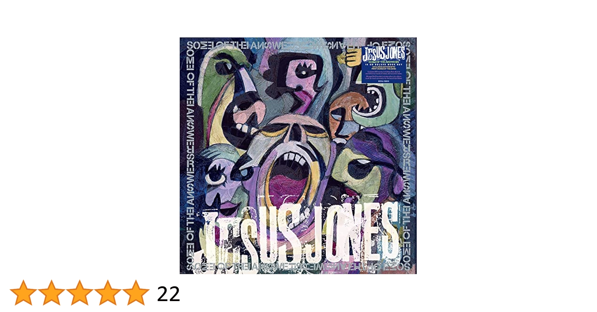 JESUS JONES SOME OF THE ANSWER プリントサイン付き Jesus Jones: Some Of The Answers (Limited Signed Edition) by